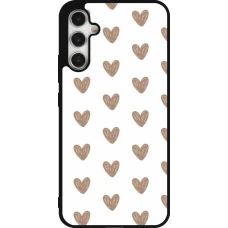 Coque Samsung Galaxy A34 5G - Silicone rigide noir Autumn 2024 brown hearts