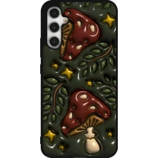 Coque Samsung Galaxy A34 5G - Silicone rigide noir Autumn 26 3D mushrooms