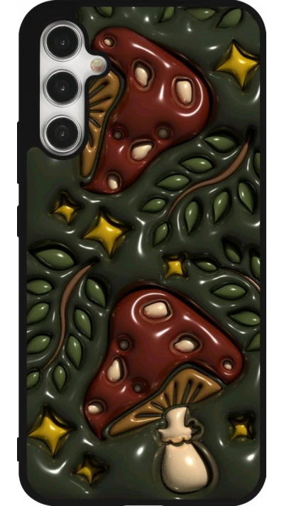 Coque Samsung Galaxy A34 5G - Silicone rigide noir Autumn 26 3D mushrooms