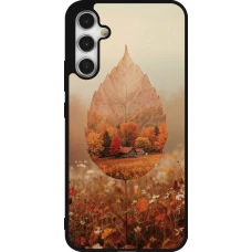 Coque Samsung Galaxy A34 5G - Silicone rigide noir Autumn 26 Autumn leaf