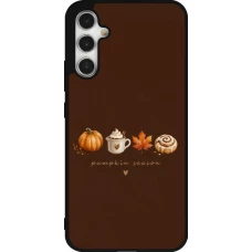 Coque Samsung Galaxy A34 5G - Silicone rigide noir Autumn 26 Pumpkin season
