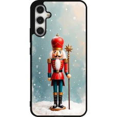 Samsung Galaxy A34 5G Case Hülle - Silikon schwarz Christmas 25 Nutcracker Snow