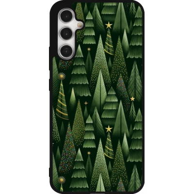 Samsung Galaxy A34 5G Case Hülle - Silikon schwarz Christmas 25 Pattern Xmas Tree