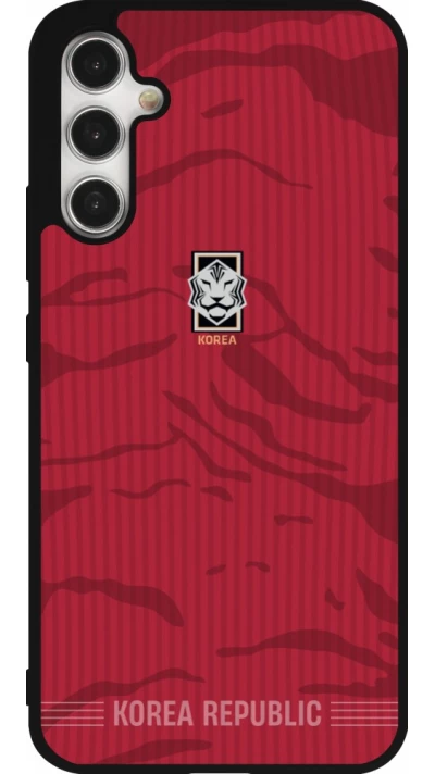 Samsung Galaxy A34 5G Case Hülle - Silikon schwarz Südkorea 2026 personalisierbares Fussballtrikot