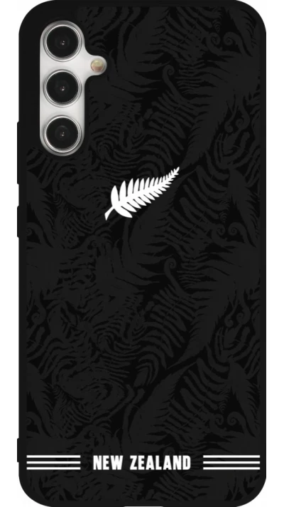 Samsung Galaxy A34 5G Case Hülle - Silikon schwarz Neuseeland 2026 personalisierbares Fussballtrikot