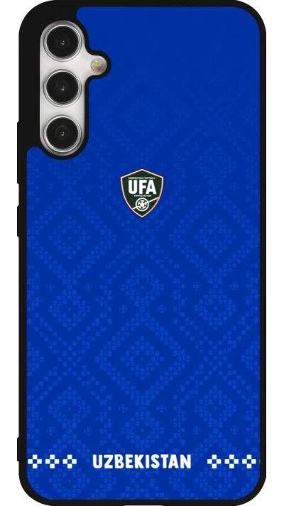 Samsung Galaxy A34 5G Case Hülle - Silikon schwarz Usbekistan 2026 personalisierbares Fussballtrikot