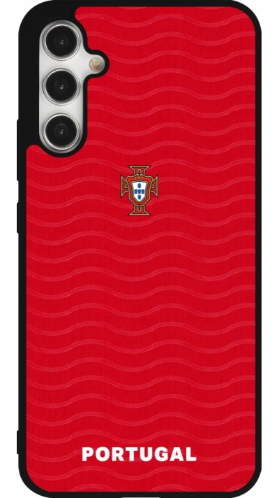 Samsung Galaxy A34 5G Case Hülle - Silikon schwarz Portugal 2026 personalisierbares Fussballtrikot