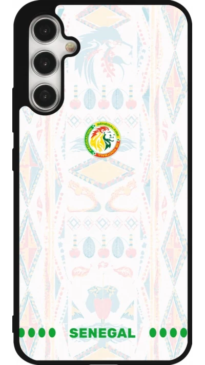 Samsung Galaxy A34 5G Case Hülle - Silikon schwarz Senegal 2026 personalisierbares Fussballtrikot