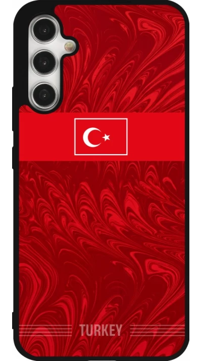Samsung Galaxy A34 5G Case Hülle - Silikon schwarz Türkei 2026 personalisierbares Fussballtrikot