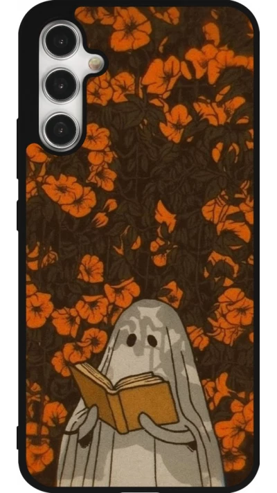 Samsung Galaxy A34 5G Case Hülle - Silikon schwarz Halloween 2026 Ghost reading