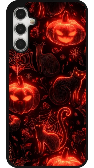 Samsung Galaxy A34 5G Case Hülle - Silikon schwarz Halloween 2026 Pattern Halloween