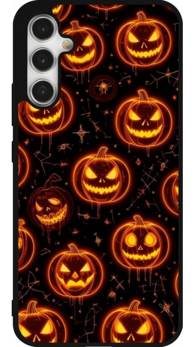 Samsung Galaxy A34 5G Case Hülle - Silikon schwarz Halloween 2026 Pattern Pumpkins