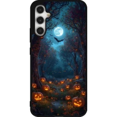 Samsung Galaxy A34 5G Case Hülle - Silikon schwarz Halloween 2026 Road of Pumpkins