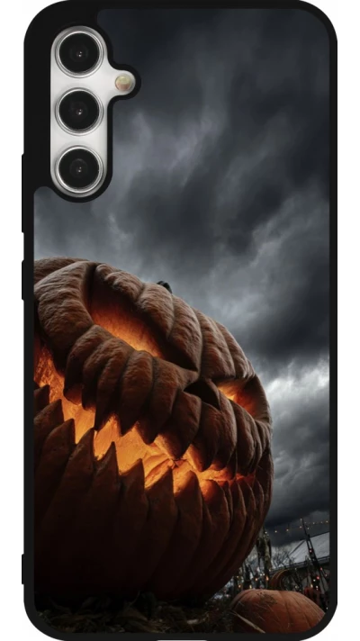 Samsung Galaxy A34 5G Case Hülle - Silikon schwarz Halloween 2026 The Wicked Pumpkin