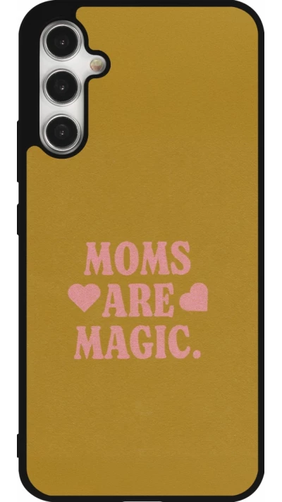 Coque Samsung Galaxy A34 5G - Silicone rigide noir Mom 2026 Are Magic