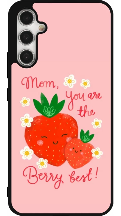 Coque Samsung Galaxy A34 5G - Silicone rigide noir Mom 2026 Berry best