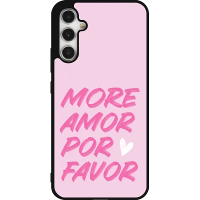 Samsung Galaxy A34 5G Case Hülle - Silikon schwarz More amor porfavor