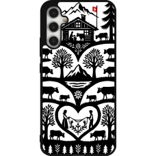Coque Samsung Galaxy A34 5G - Silicone rigide noir Poya Suisse 2