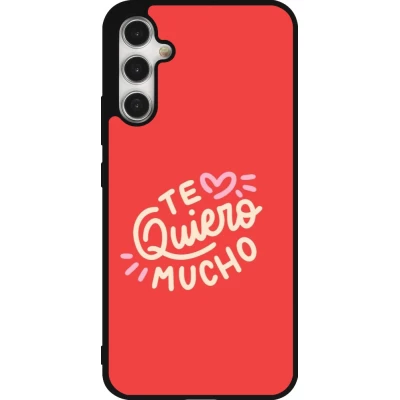 Samsung Galaxy A34 5G Case Hülle - Silikon schwarz Saint Valentines Day 26 Te quiero mucho