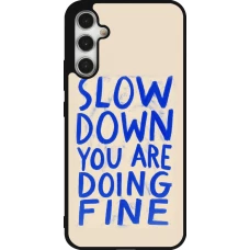 Coque Samsung Galaxy A34 5G - Silicone rigide noir Slow down 2026