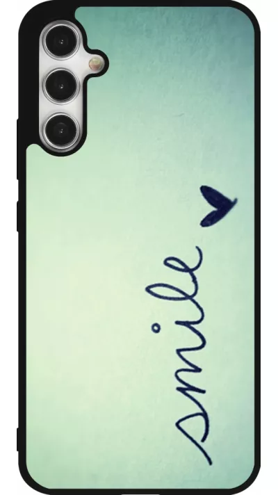 Samsung Galaxy A34 5G Case Hülle - Silikon schwarz Smile