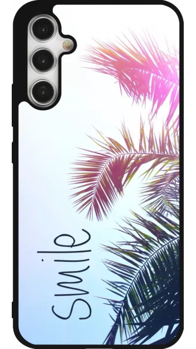 Samsung Galaxy A34 5G Case Hülle - Silikon schwarz Smile 05