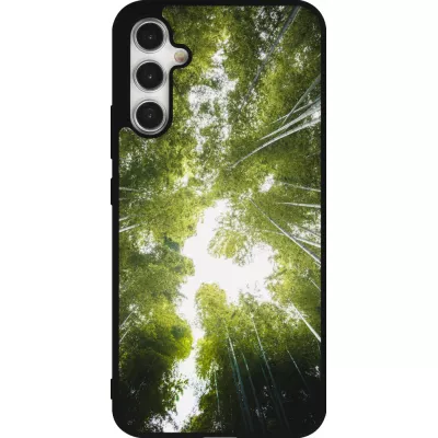Samsung Galaxy A34 5G Case Hülle - Silikon schwarz Spring 23 forest blue sky