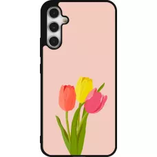 Samsung Galaxy A34 5G Case Hülle - Silikon schwarz Spring 23 tulip trio