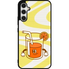 Coque Samsung Galaxy A34 5G - Silicone rigide noir Summer drink 2026