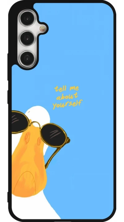 Coque Samsung Galaxy A34 5G - Silicone rigide noir Tell me about yourself Summer 2026
