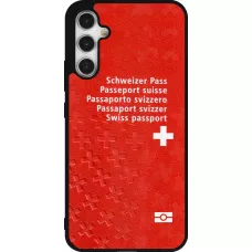 Samsung Galaxy A34 5G Case Hülle - Silikon schwarz Swiss Passport
