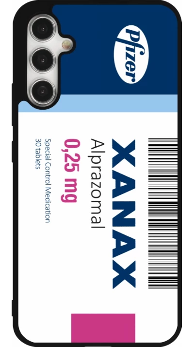 Coque Samsung Galaxy A34 5G - Silicone rigide noir Xanax Alprazolam 2025