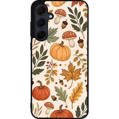 Samsung Galaxy A35 5G Case Hülle - Silikon schwarz Autumn 25 Autumn pattern