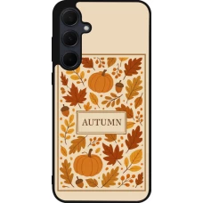 Coque Samsung Galaxy A35 5G - Silicone rigide noir Autumn 26 Hello autumn