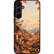 Coque Samsung Galaxy A35 5G - Silicone rigide noir Autumn 26 Illustrated Autumn
