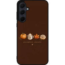Coque Samsung Galaxy A35 5G - Silicone rigide noir Autumn 26 Pumpkin season