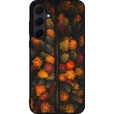 Coque Samsung Galaxy A35 5G - Silicone rigide noir Autumn 26 Road in autumn