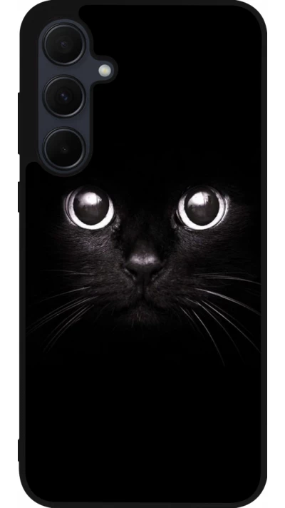 Samsung Galaxy A35 5G Case Hülle - Silikon schwarz Cat eyes
