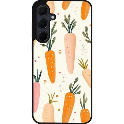 Samsung Galaxy A35 5G Case Hülle - Silikon schwarz Easter 2026 Illustration carrots