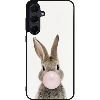Coque Samsung Galaxy A35 5G - Silicone rigide noir Easter 2023 bubble gum bunny