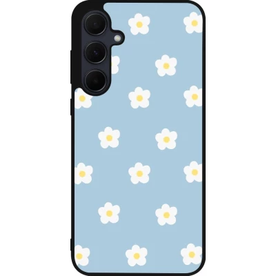 Samsung Galaxy A35 5G Case Hülle - Silikon schwarz Easter 2024 daisy flower