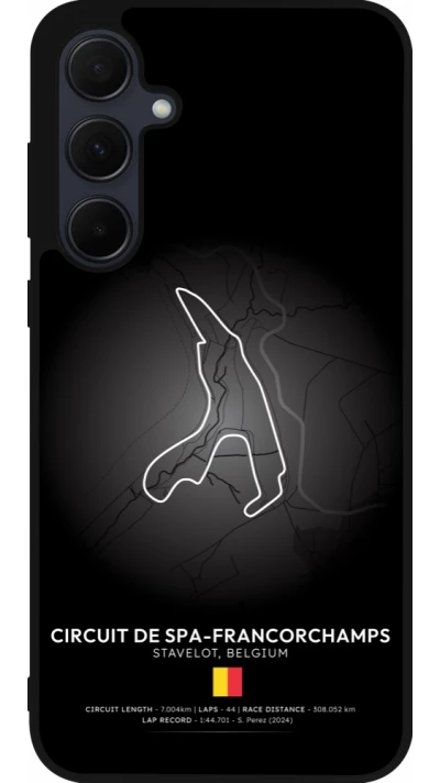 Coque Samsung Galaxy A35 5G - Silicone rigide noir F1 Track 2025 Belgium