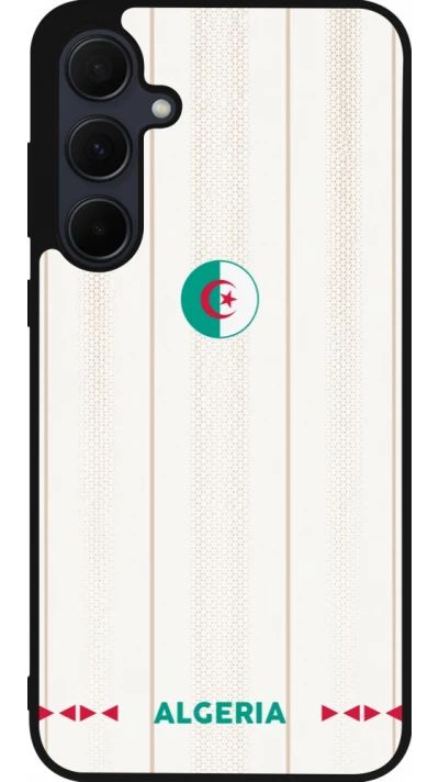 Coque Samsung Galaxy A35 5G - Silicone rigide noir Maillot de football Algérie 2026 personnalisable