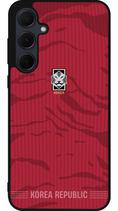 Samsung Galaxy A35 5G Case Hülle - Silikon schwarz Südkorea 2026 personalisierbares Fussballtrikot