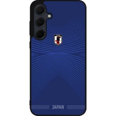Coque Samsung Galaxy A35 5G - Silicone rigide noir Maillot de football Japon 2026 personnalisable