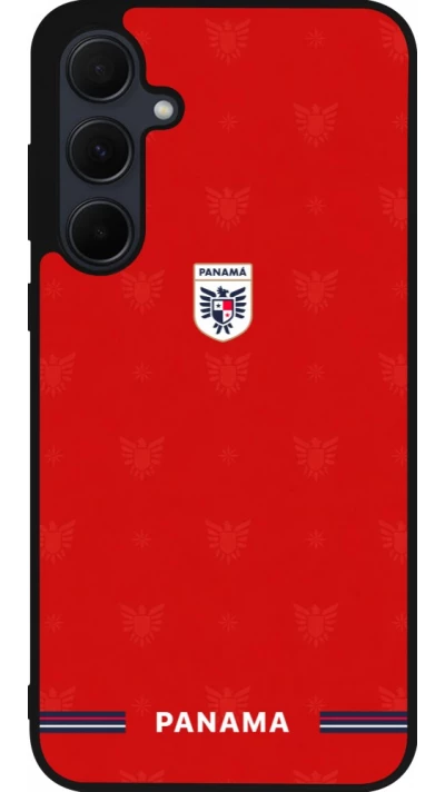 Samsung Galaxy A35 5G Case Hülle - Silikon schwarz Panama 2026 personalisierbares Fussballtrikot