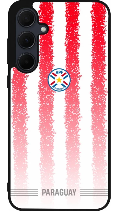 Samsung Galaxy A35 5G Case Hülle - Silikon schwarz Paraguay 2026 personalisierbares Fussballtrikot