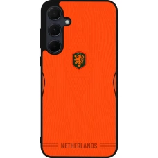 Coque Samsung Galaxy A35 5G - Silicone rigide noir Maillot de football Pays-Bas 2026 personnalisable