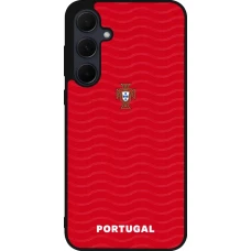 Samsung Galaxy A35 5G Case Hülle - Silikon schwarz Portugal 2026 personalisierbares Fussballtrikot