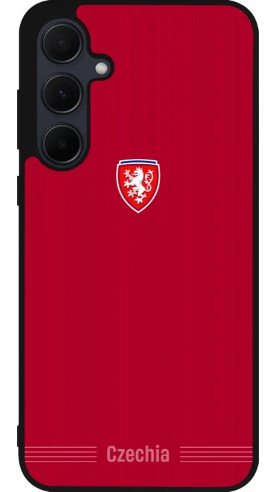 Samsung Galaxy A35 5G Case Hülle - Silikon schwarz Tschechische Republik 2026 personalisierbares Fussballtrikot